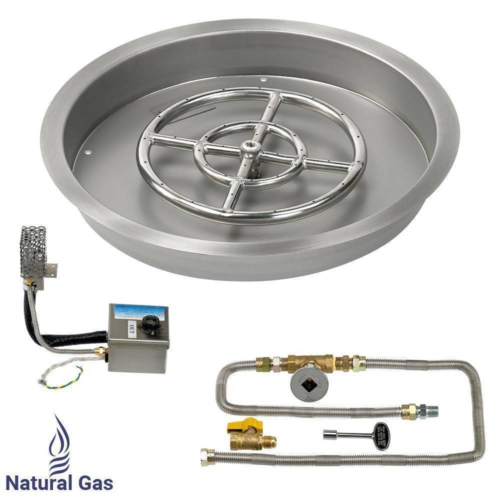 19" Drop in Burner Pan. Round. Automated