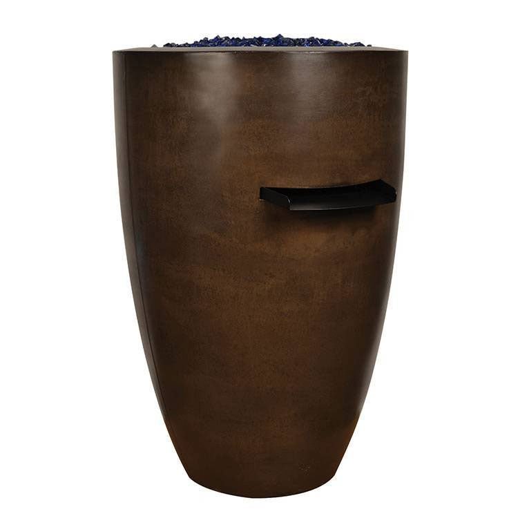 24" x 36" (h) Luxe Pool Fire Bowl Tall Vase - Outdoor Fire and Patio