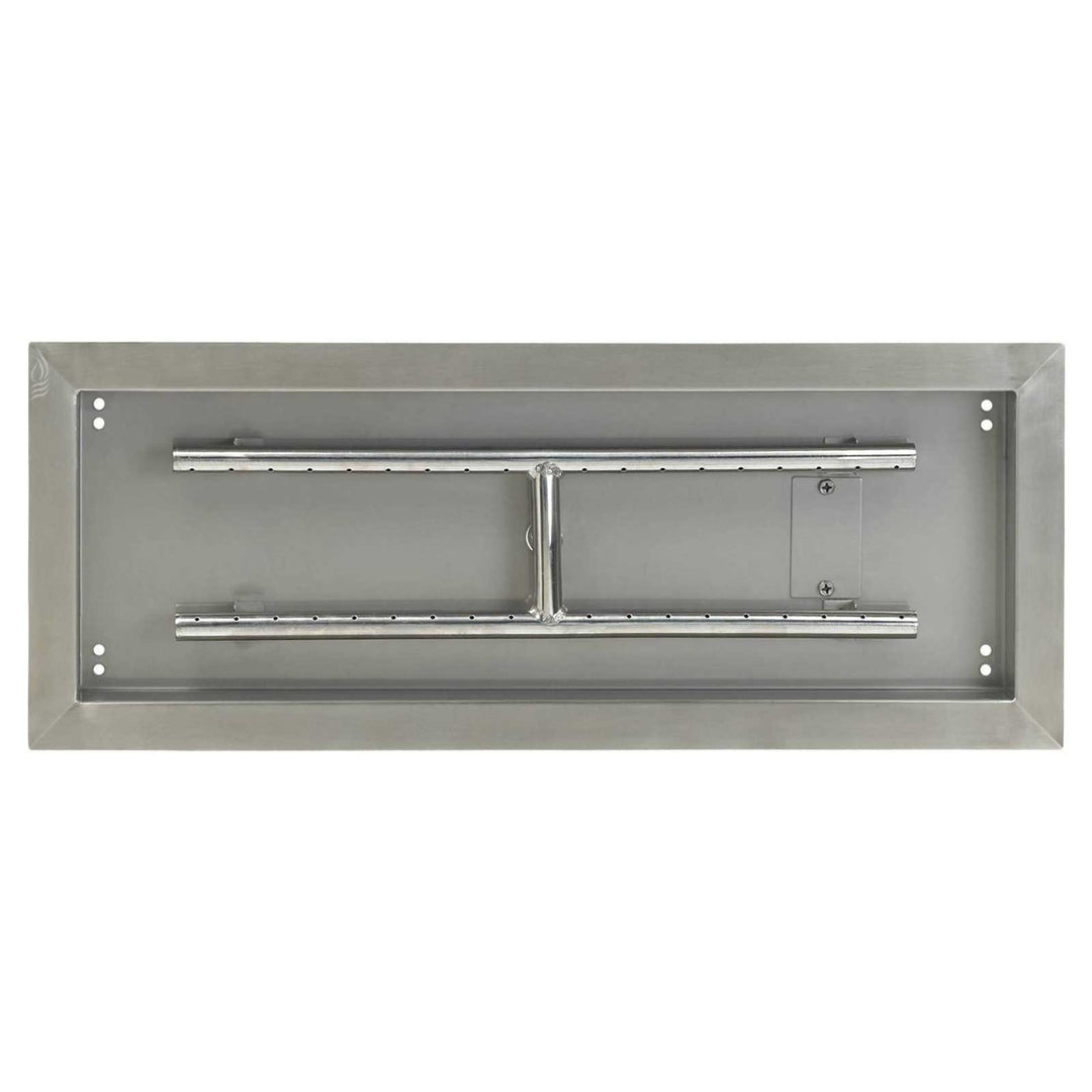 24" x 8" Drop in Pan. Rectangular - Outdoor Fire and Patio