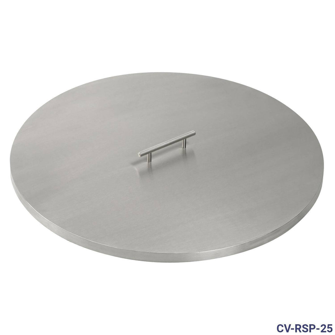 American Fireglass Stainless Steel Round Cover