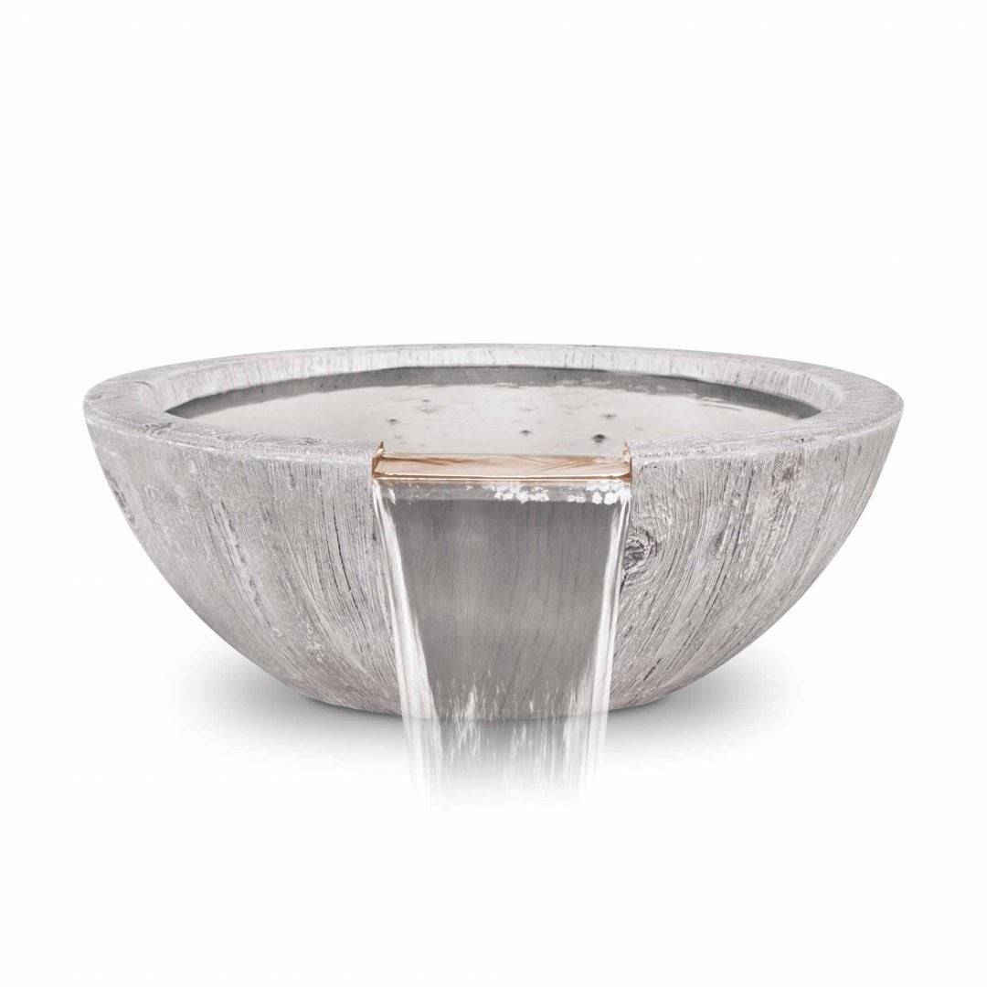27" Sedona Pool Water Bowl Wood Grain - Outdoor Fire and Patio