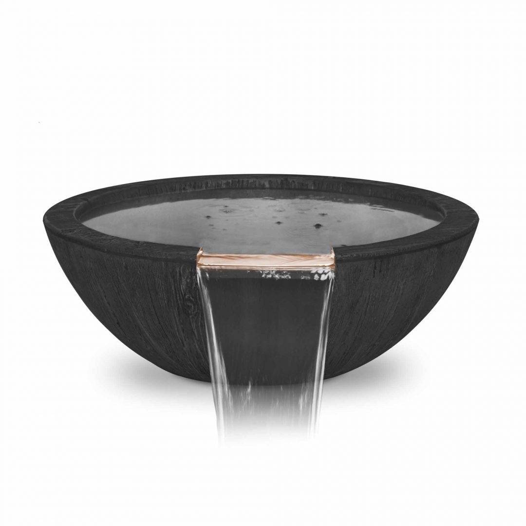 27" Sedona Pool Water Bowl Wood Grain - Outdoor Fire and Patio