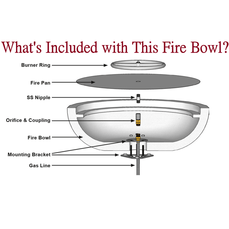 28" Sedona 2 Concrete Fire Bowl - Outdoor Fire and Patio