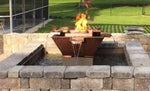 Load image into Gallery viewer, 30" Olympian 4 - Way Copper Fire &amp; Water Bowl - With 60" Self Contained Unit - Outdoor Fire and Patio