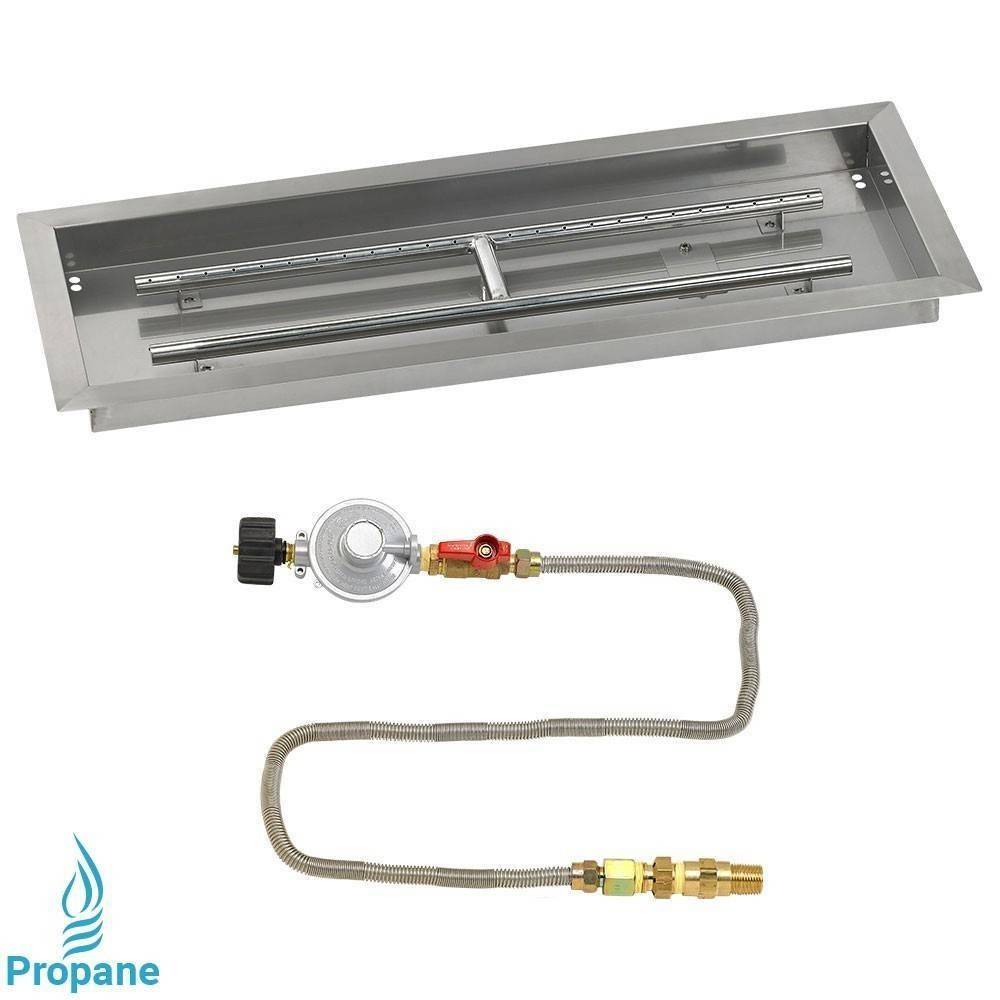 30" x 10" Drop in Pan. Rectangular. Match Light - Outdoor Fire and Patio