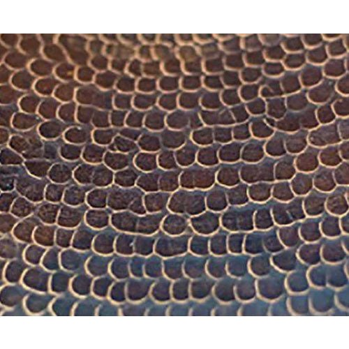 31" Pebble Tec Copper Fire Bowl Round - Hammered Copper - Outdoor Fire and Patio