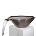 Load image into Gallery viewer, 31" Remi Pool Water Bowl - Hammered Copper - Outdoor Fire and Patio