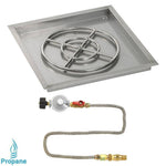 Load image into Gallery viewer, 36" Drop in Burner Pan. Square. Match Light - Outdoor Fire and Patio