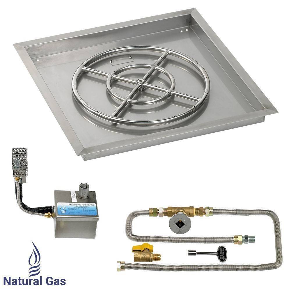 36" Drop in Burner Pan. Square. Spark Ignition - Outdoor Fire and Patio