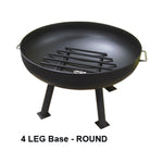 Load image into Gallery viewer, Round Steel Wood Fire Pit with Grate
