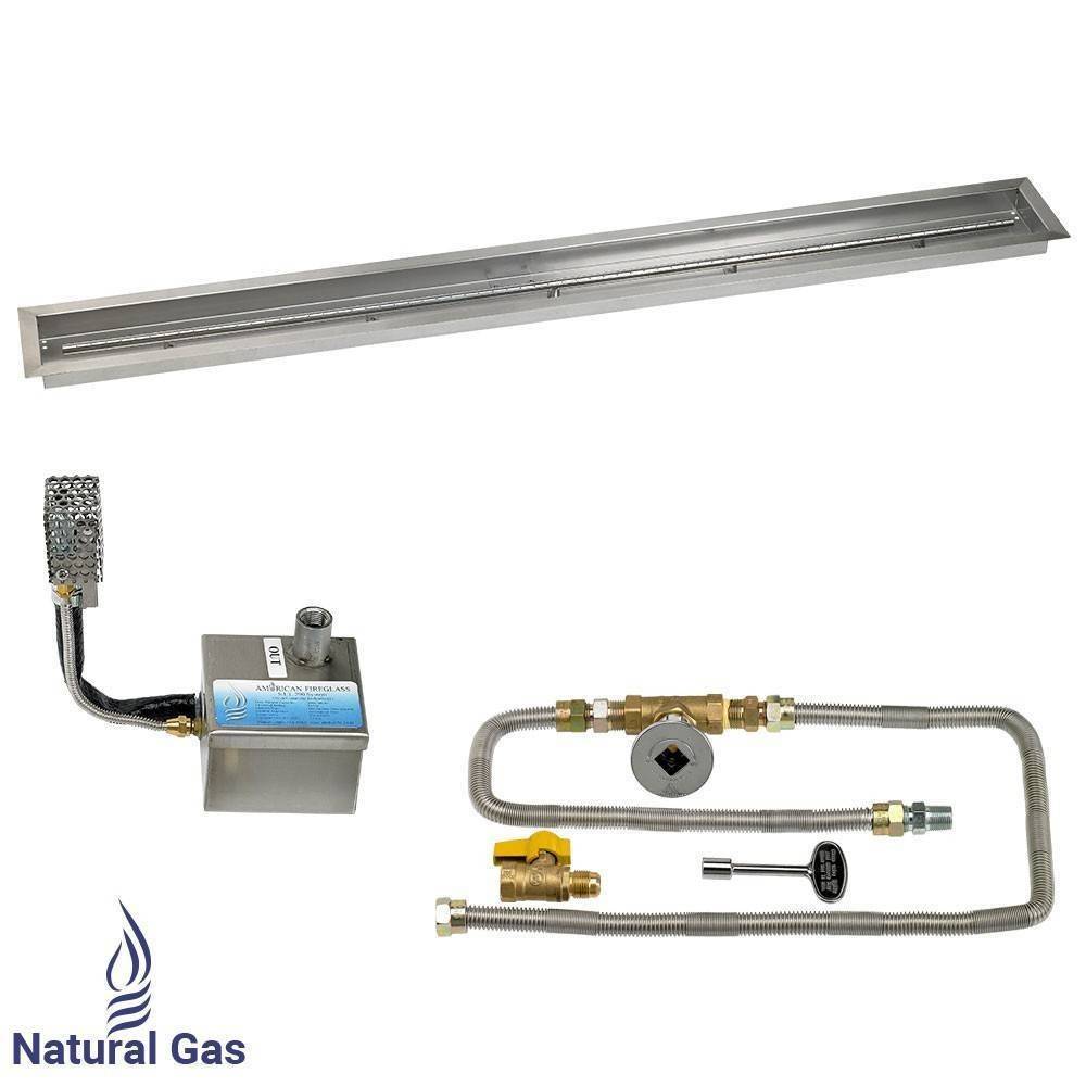 48" x 6" Drop in Pan. Linear. Automated - Outdoor Fire and Patio