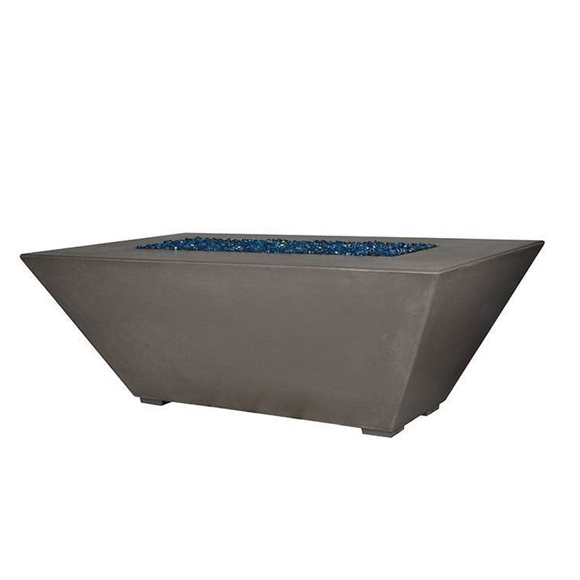 60" x 36" Burbank Concrete Fire Table - Outdoor Fire and Patio