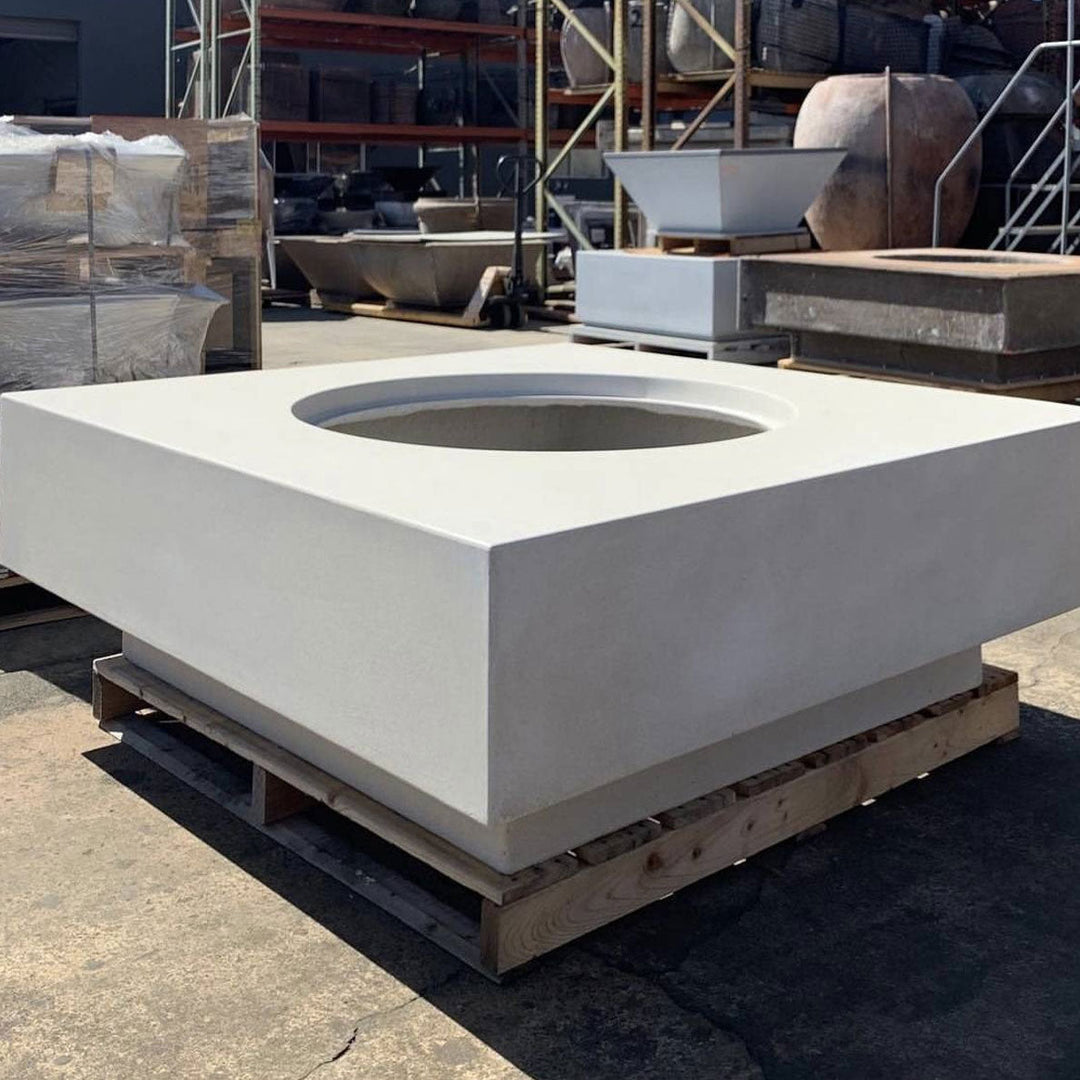 60" x 60" Midway Concrete Fire Table - Outdoor Fire and Patio