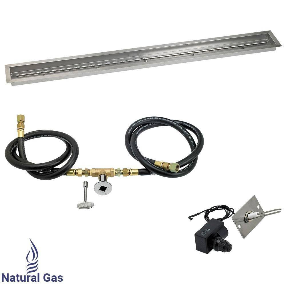 72" x 6" Drop in Pan. Linear. Spark Ignition - Outdoor Fire and Patio