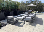 Load image into Gallery viewer, 84" x 48" Midway Concrete Fire Table - Outdoor Fire and Patio