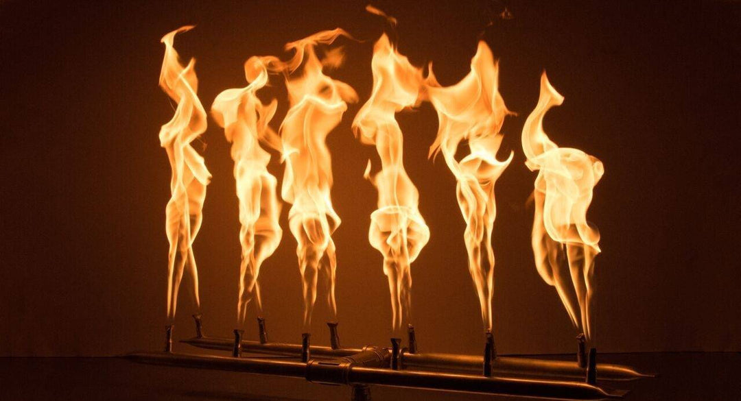 84" x 48" Midway Concrete Fire Table - Outdoor Fire and Patio