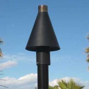 Gas Tiki Torch Manual Light Black Cone