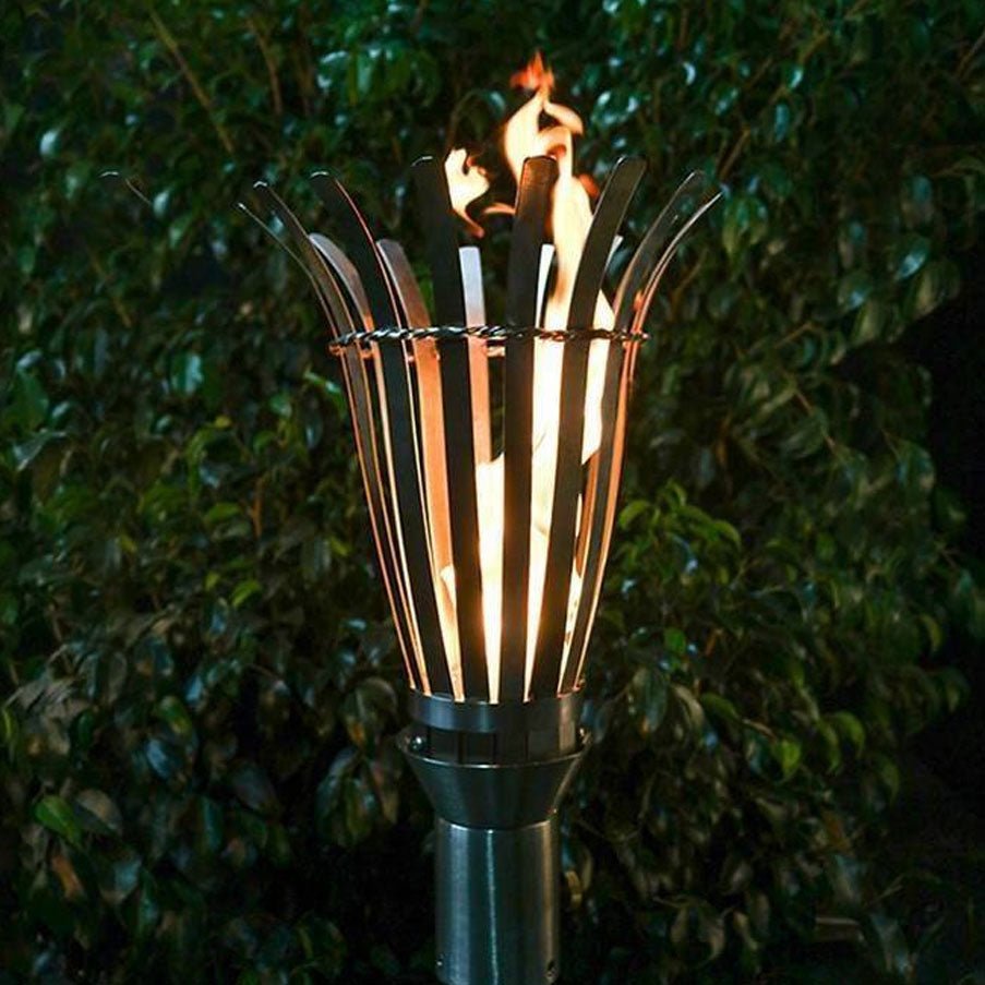 Basket Gas Tiki Torch - Outdoor Fire and Patio