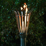 Load image into Gallery viewer, Basket Gas Tiki Torch - Outdoor Fire and Patio