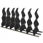 Load image into Gallery viewer, Black Steel Fireplace Waves - Includes Burner - Outdoor Fire and Patio