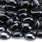 Load image into Gallery viewer, Onyx Black Fire Glass Beads