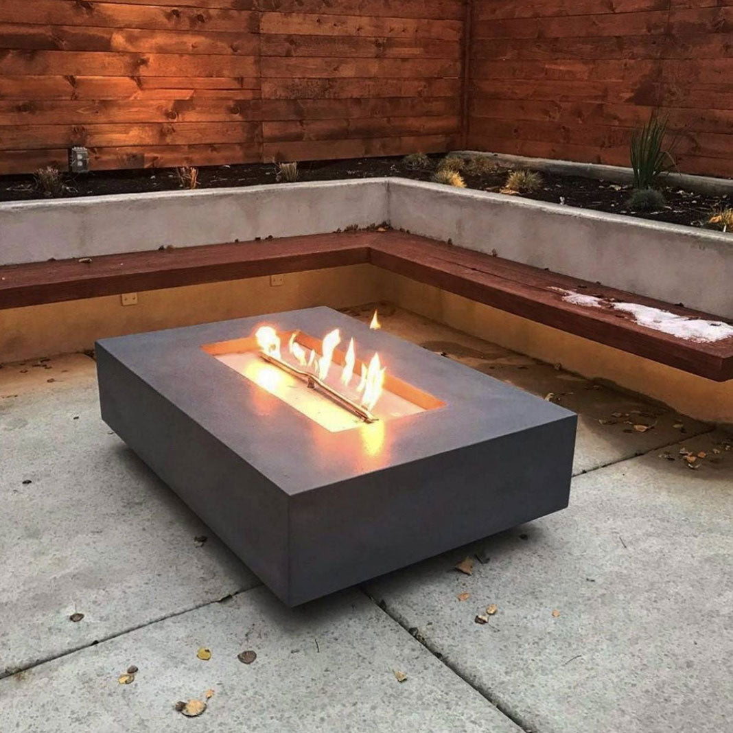 Cabo Linear Fire Pit Table - Outdoor Fire and Patio