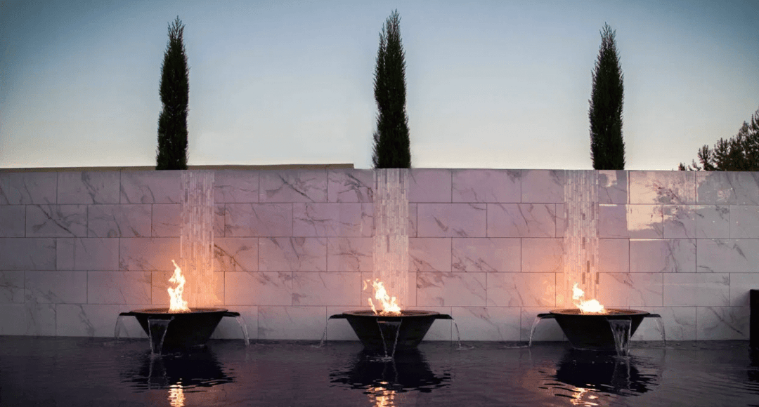 Cazo 4 - Way Fire & Water Bowl - Outdoor Fire and Patio