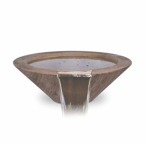 Cazo Wood Grain Pool Water Bowl - Outdoor Fire and Patio