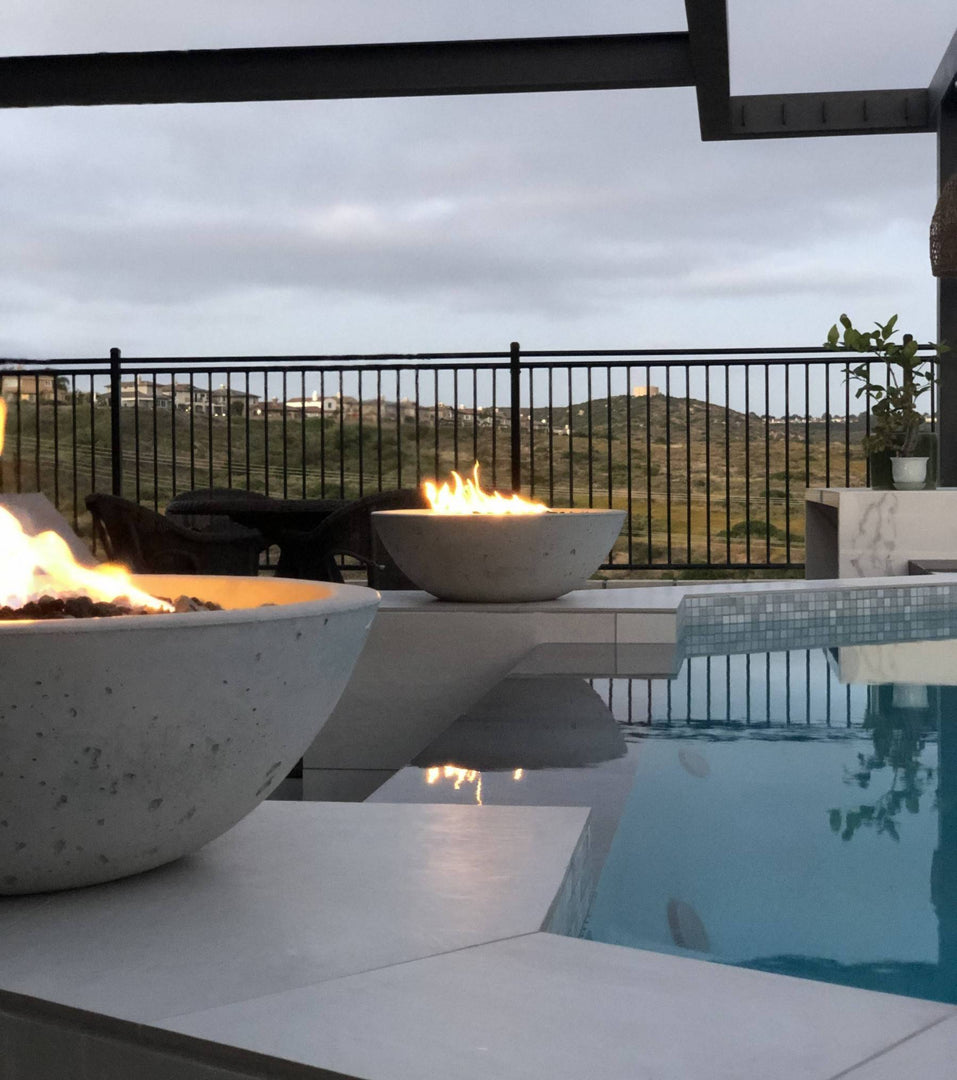 Classic Concrete Fire Bowl Round - Outdoor Fire and Patio