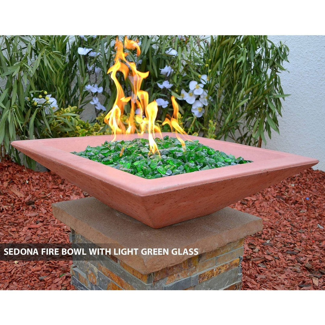 Classic Concrete Fire Bowl Square - Outdoor Fire and Patio