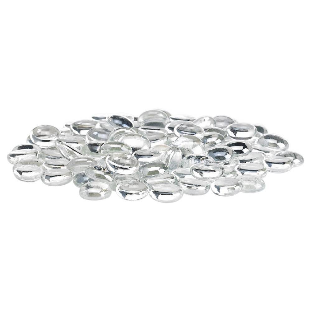 Clear Ice Fire Glass Beads - Outdoor Fire and Patio