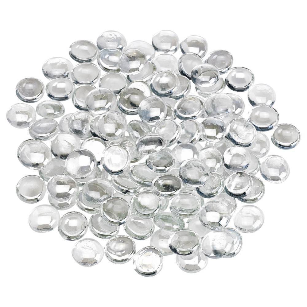 Clear Ice Fire Glass Beads - Outdoor Fire and Patio