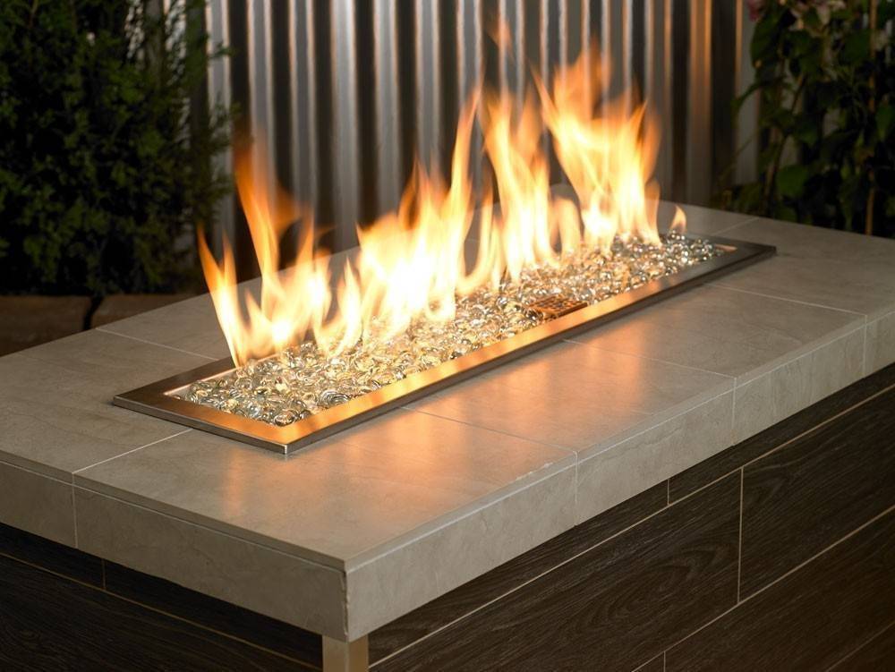 Clear Ice Fire Glass Beads - Outdoor Fire and Patio