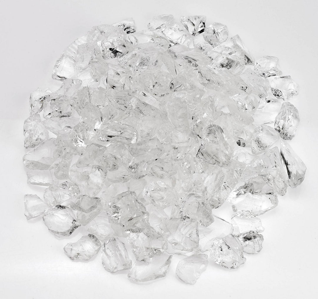 Clear Ice Fire Pit Glass - Outdoor Fire and Patio