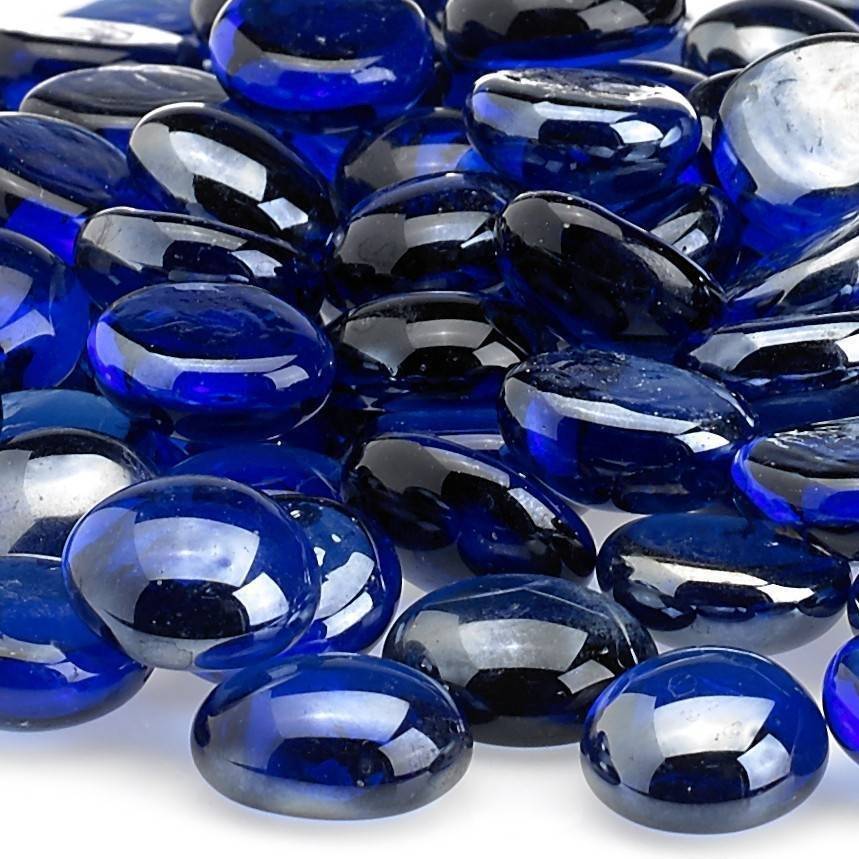 Cobalt Blue Fire Glass Beads - Outdoor Fire and Patio