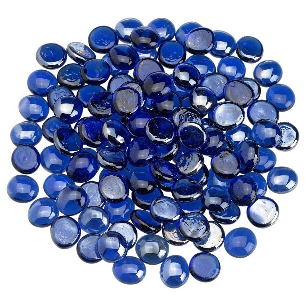 Cobalt Blue Fire Glass Beads - Outdoor Fire and Patio