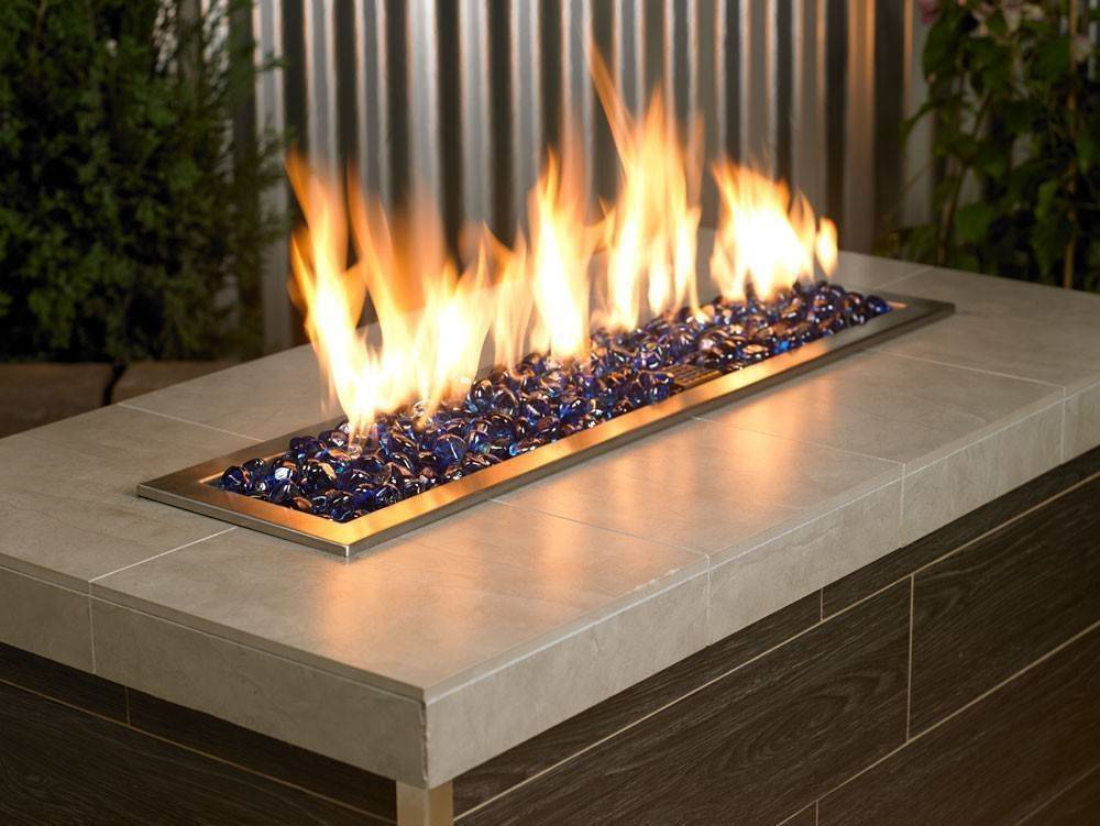 Cobalt Blue Luster Zircon Fire Glass - Outdoor Fire and Patio