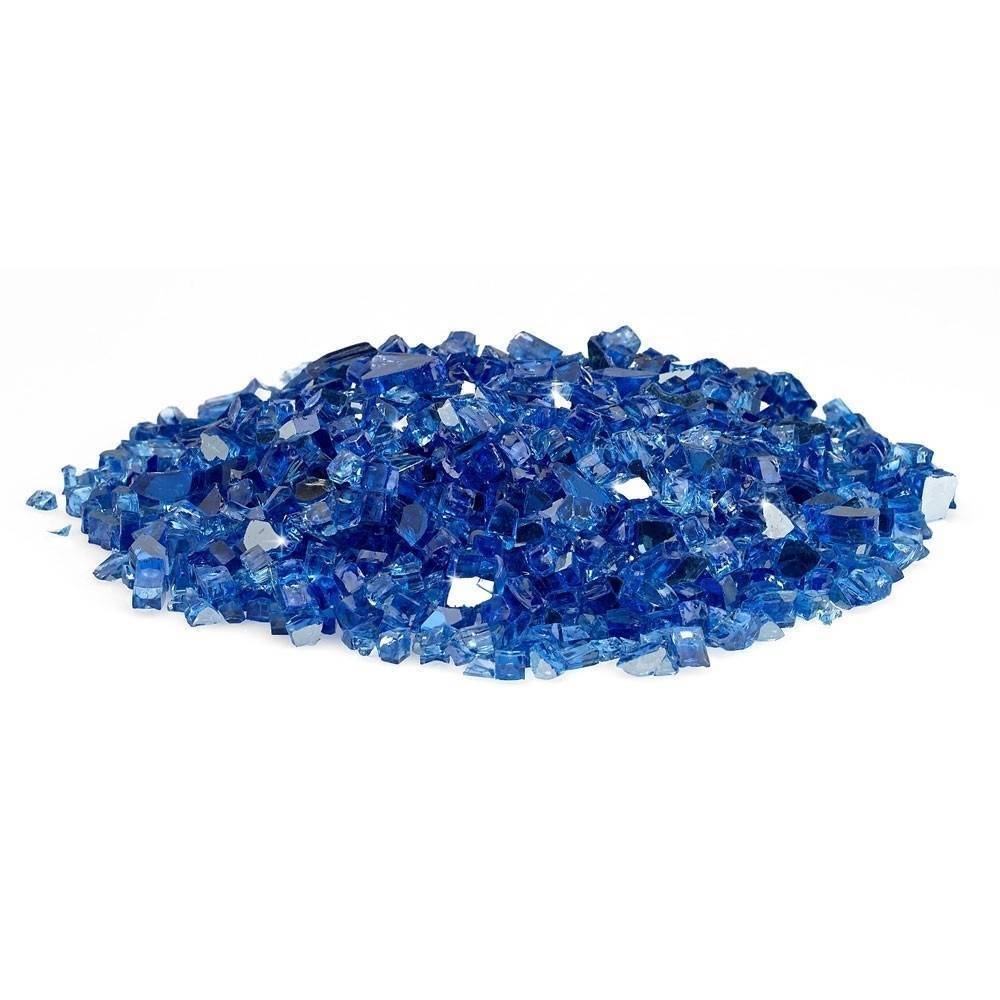 1/4" Cobalt Blue Reflective Fire Glass