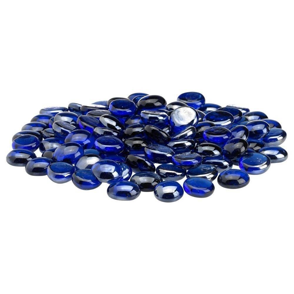 Cobalt Blue Fire Glass Beads
