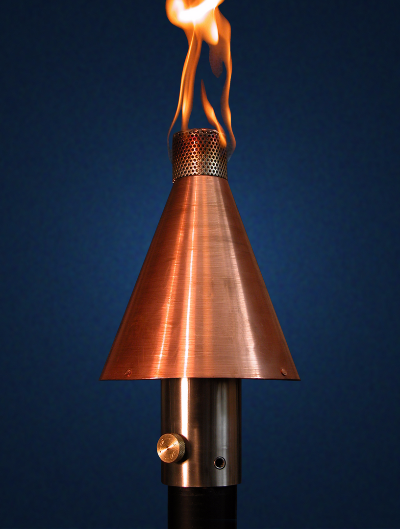 Portable Copper Cone Gas Tiki Torch