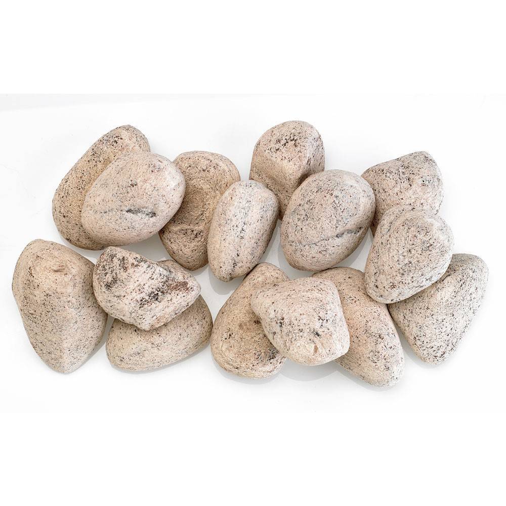 Cottage White Lite Stones Set - 15 Stone Set - Outdoor Fire and Patio