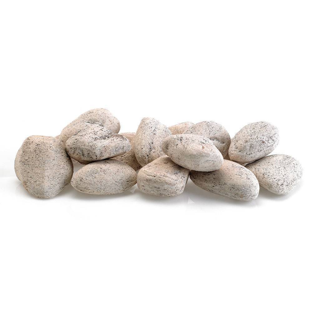 Cottage White Lite Stones Set - 15 Stone Set - Outdoor Fire and Patio