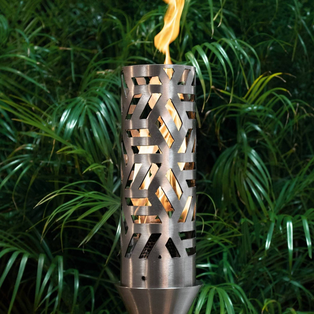 Cubist Gas Tiki Torch - Outdoor Fire and Patio