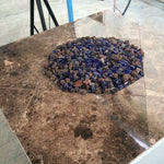 Load image into Gallery viewer, Dark Blue Fire Pit Glass
