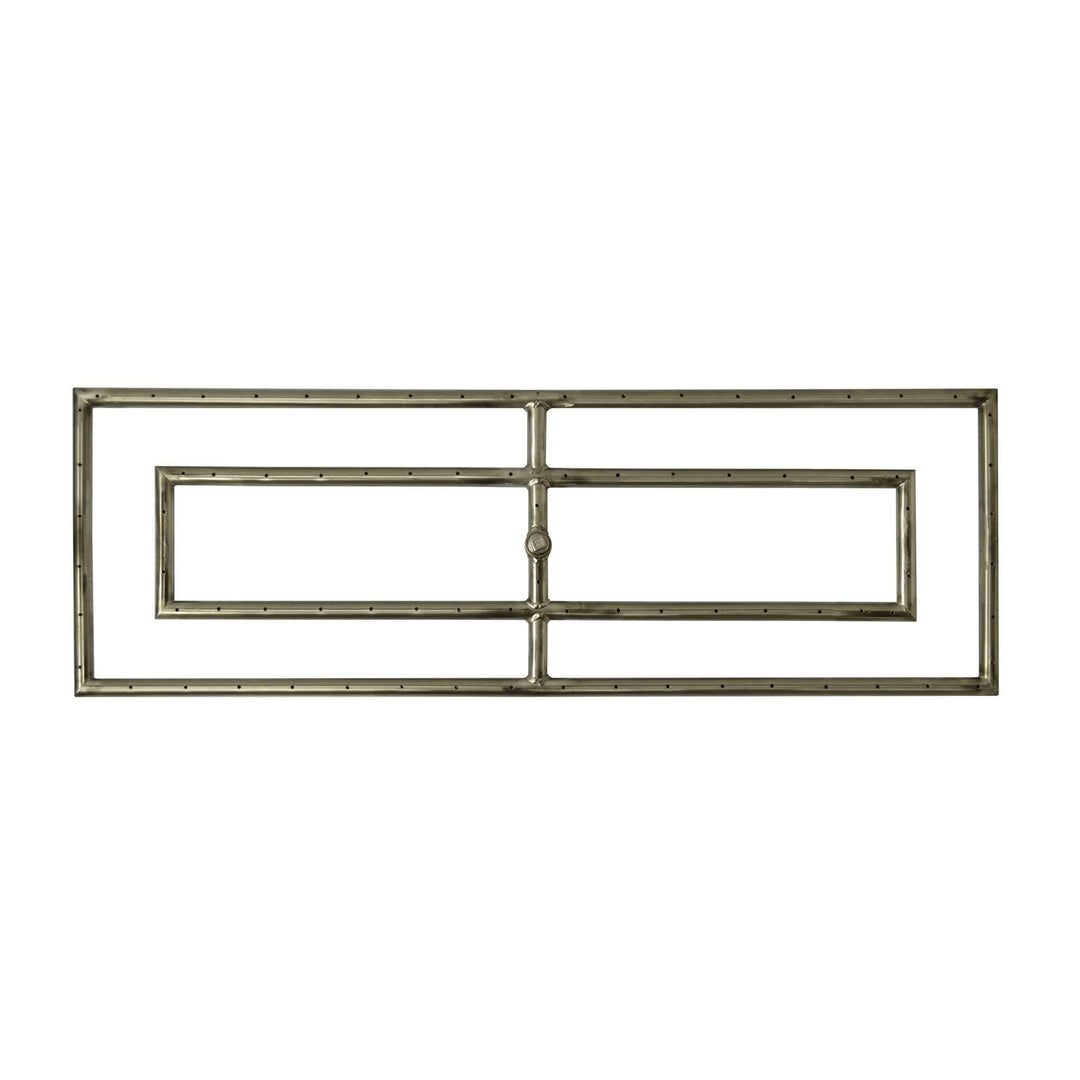 Double Rectangle Fire Pit Burner - Outdoor Fire and Patio