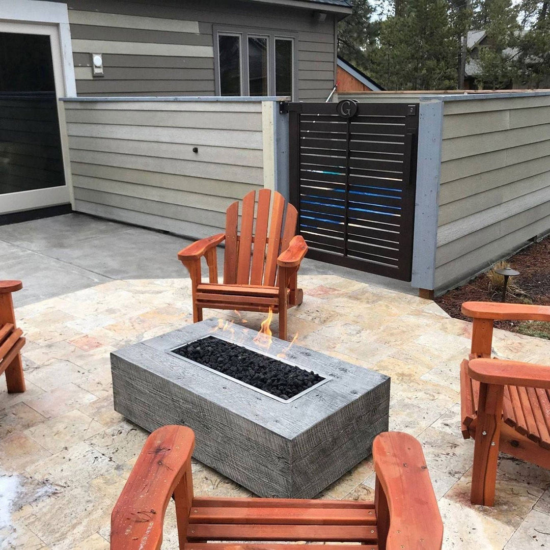 Coronado Wood Grain Fire Pit Table