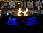 Load image into Gallery viewer, FIRE ON WATER - H2OnFire - Black Concrete w/ 4 Scuppers - Outdoor Fire and Patio