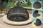 Load image into Gallery viewer, Fire Pit Screen Cover with Pivot Access - Outdoor Fire and Patio