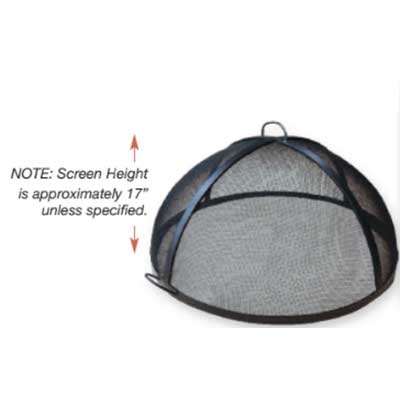 Fire Pit Screen Cover with Pivot Access - Outdoor Fire and Patio