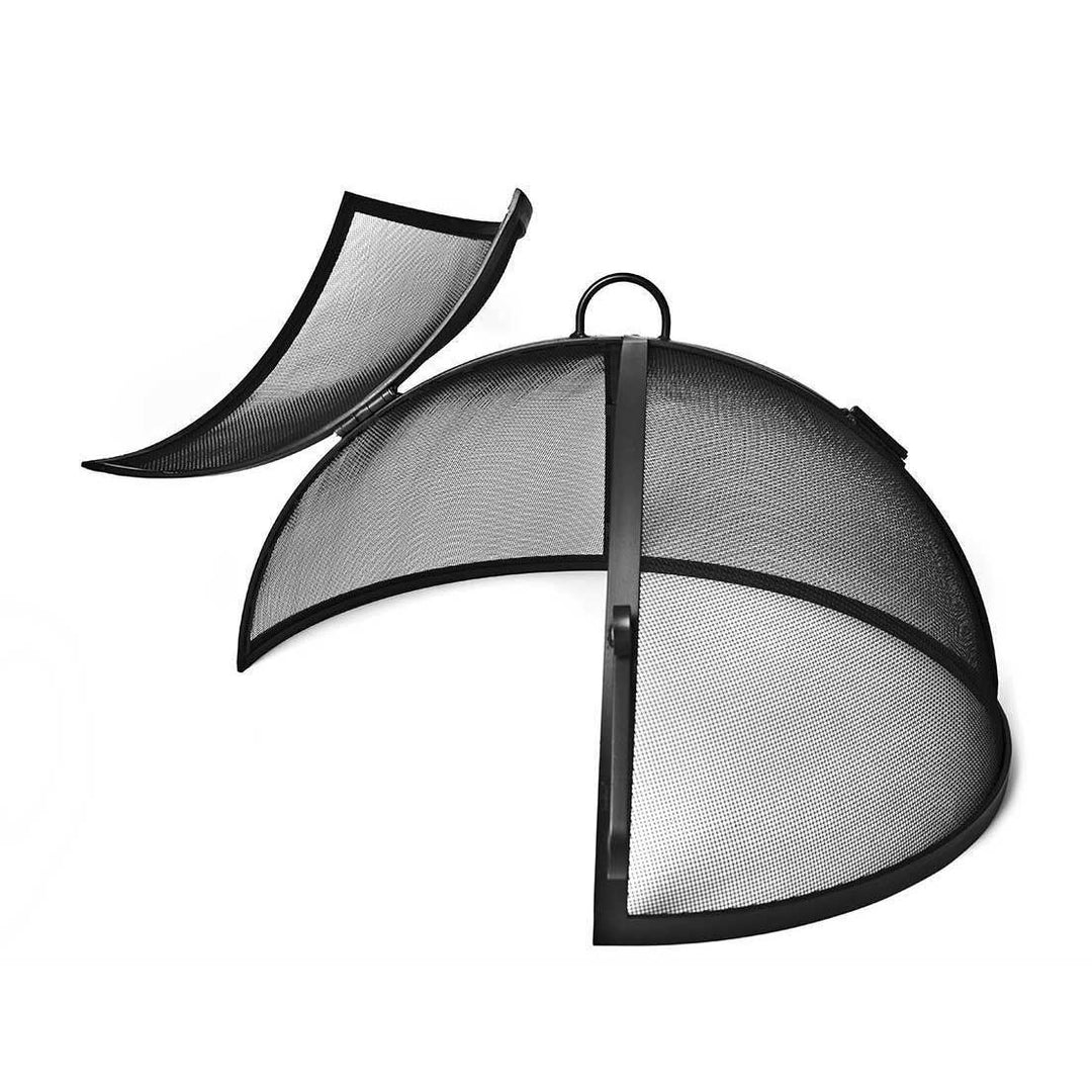 Fire Pit Screen Cover with Twin Access - Outdoor Fire and Patio
